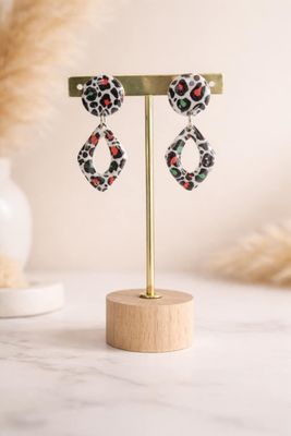 Boucles d’oreilles léopard