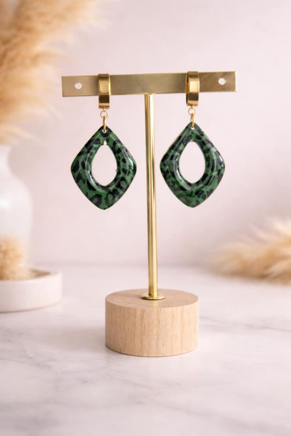 Boucle d’oreilles léopard