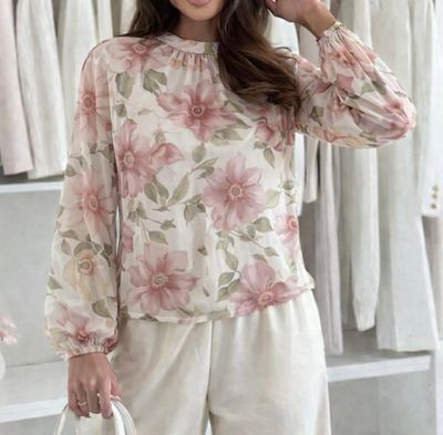 Blouse fleurie