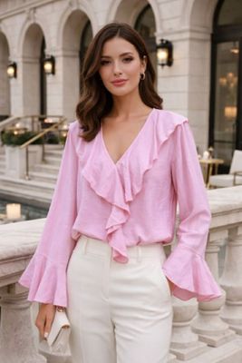 Blouse à volant