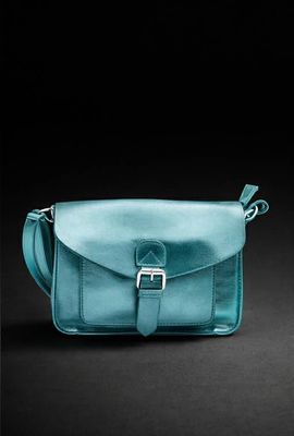 Sac bleu canard métallisé
