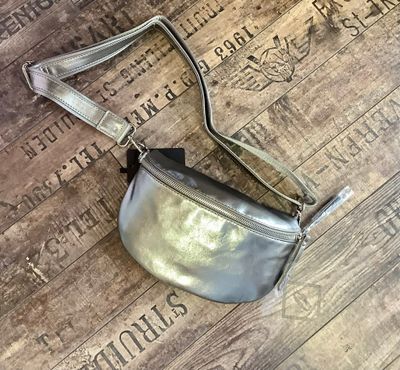 Sac banane taupe metalisé