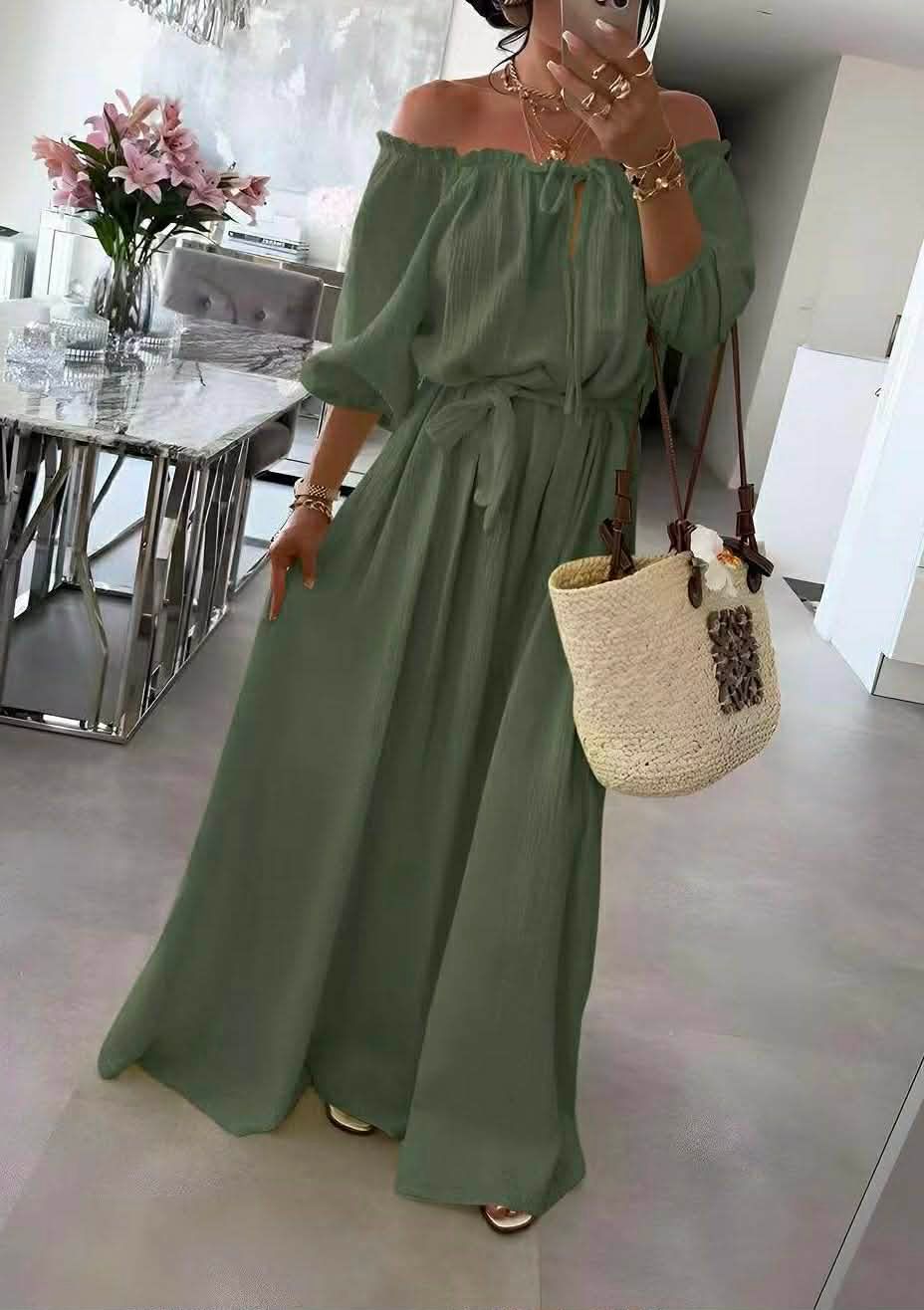 Longue robe épaules nues