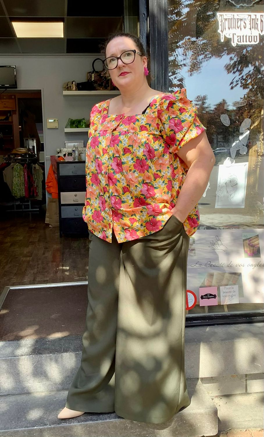 Blouse fleurie