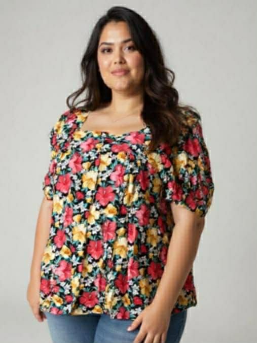 Blouse fleurie