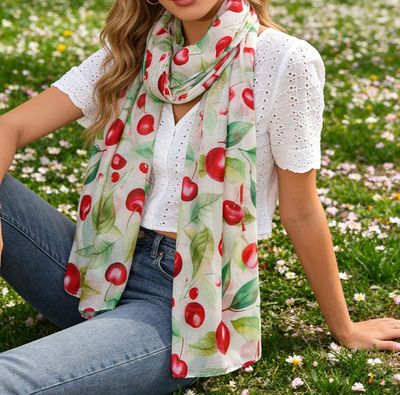 Foulard cerises