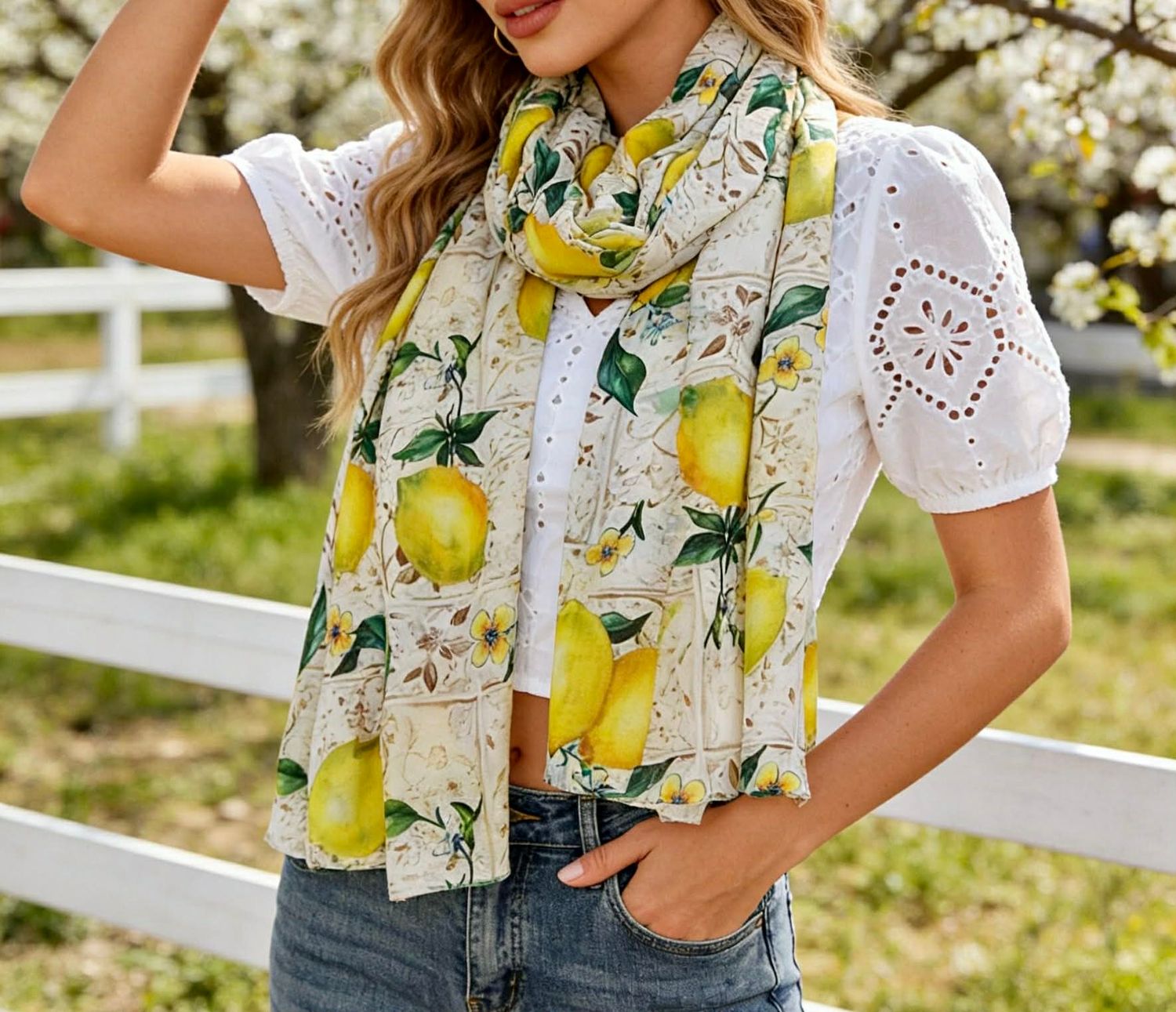 Foulard citrons