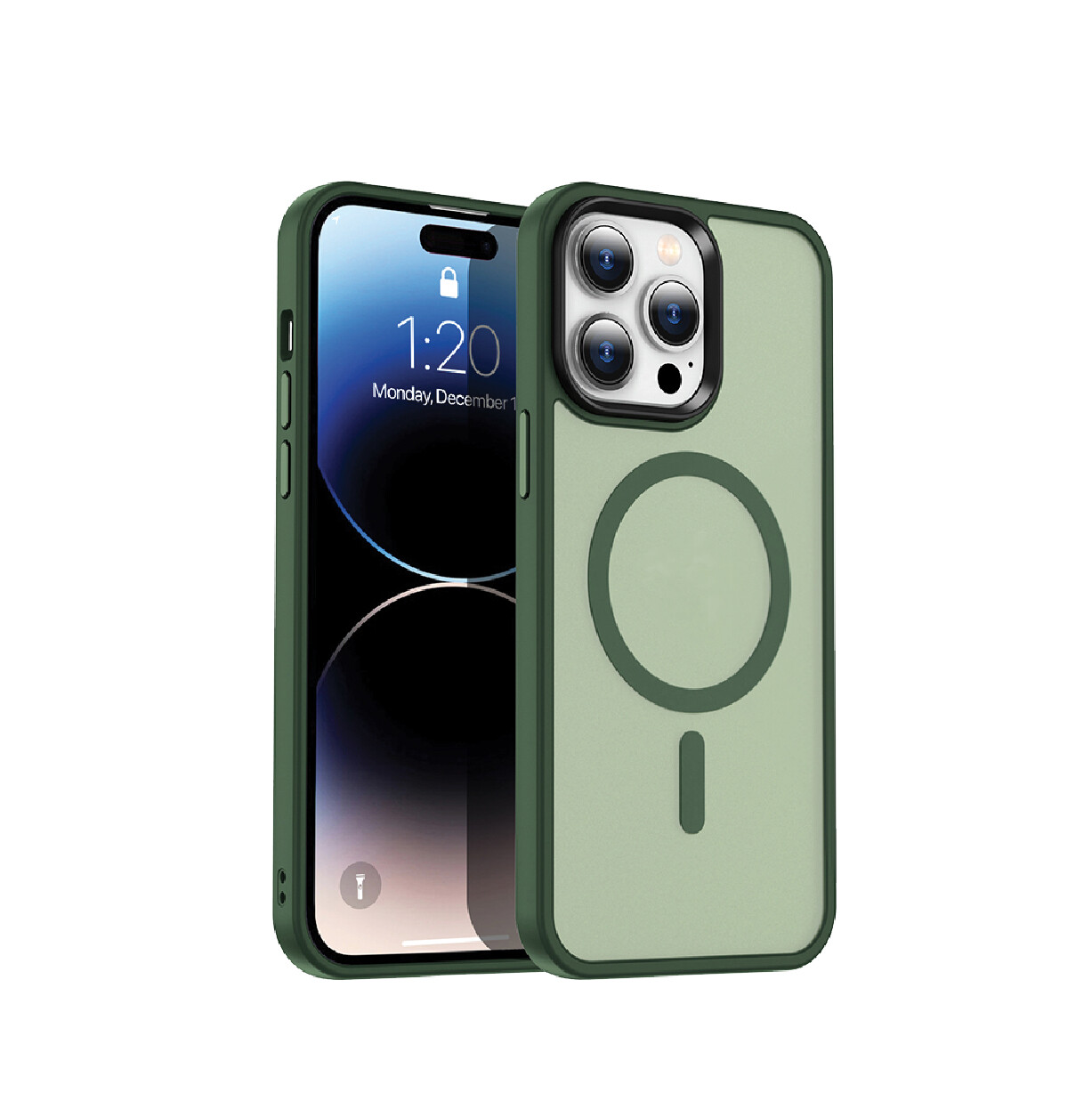 Green MagSafe cover for Apple iPhone