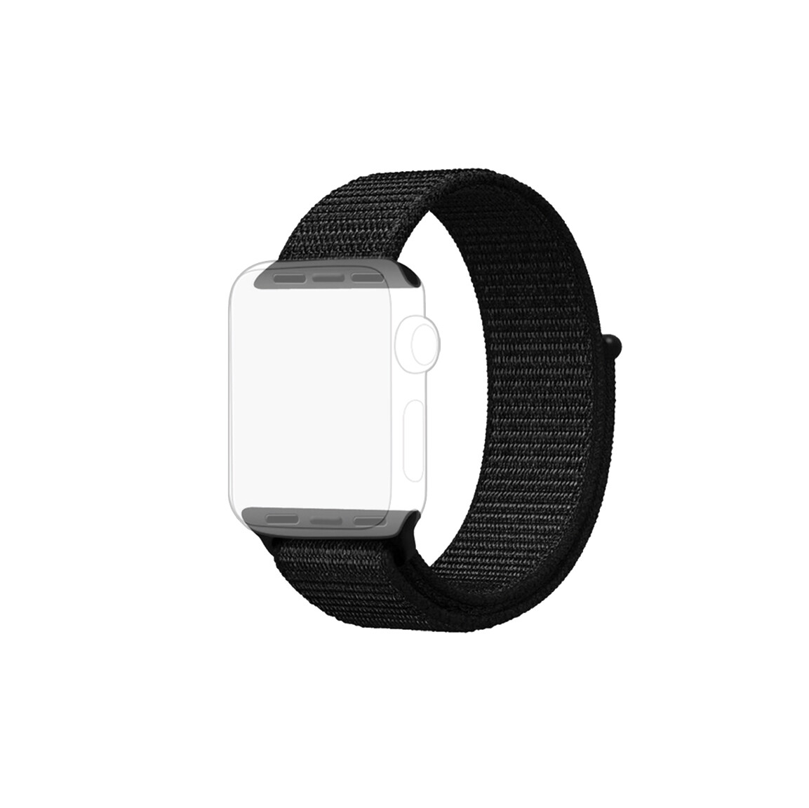 Black Apple Watch strap