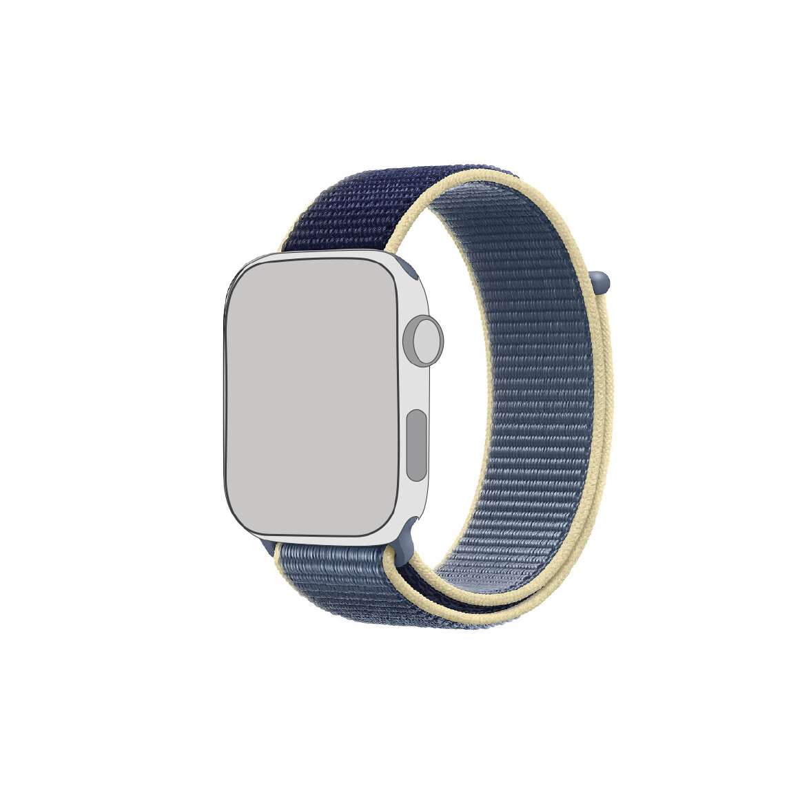Blue and Yellow Apple Watch strap