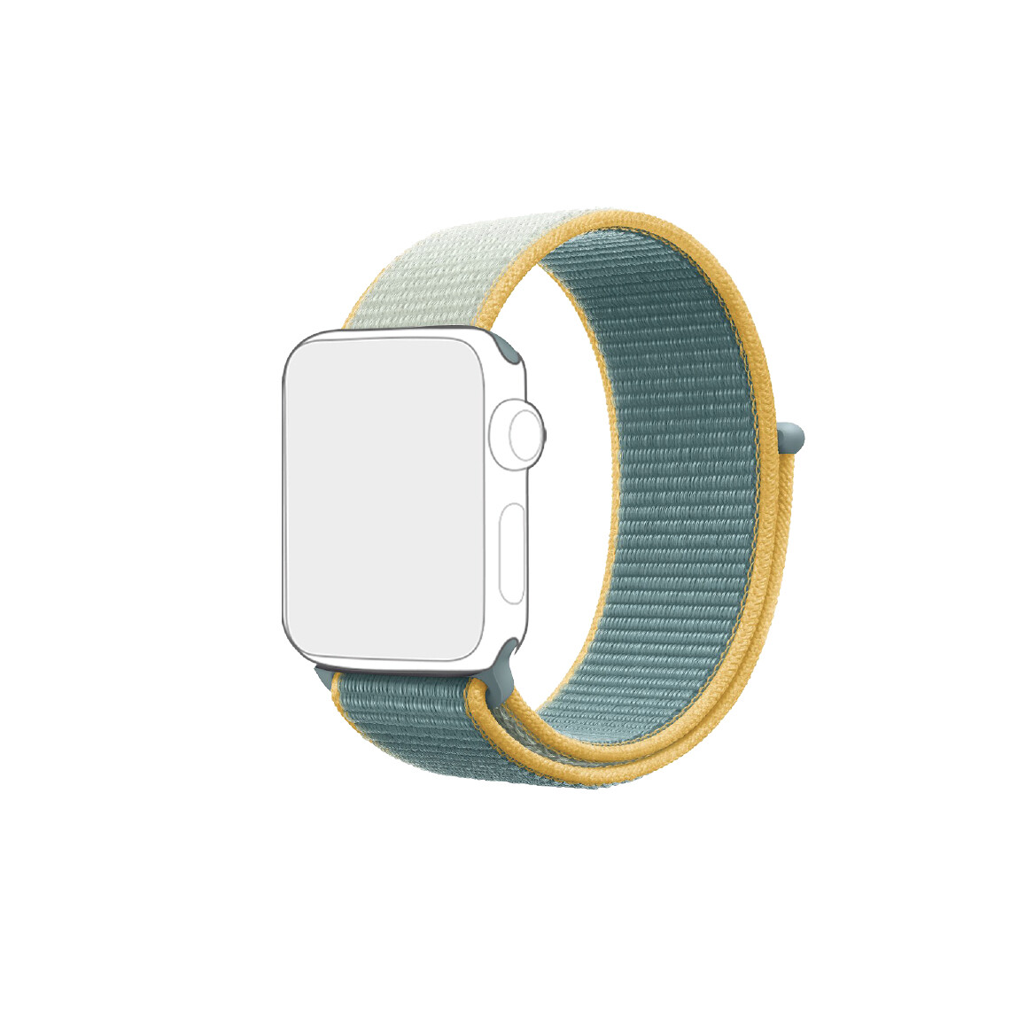 Green and Yellow Apple Watch strap