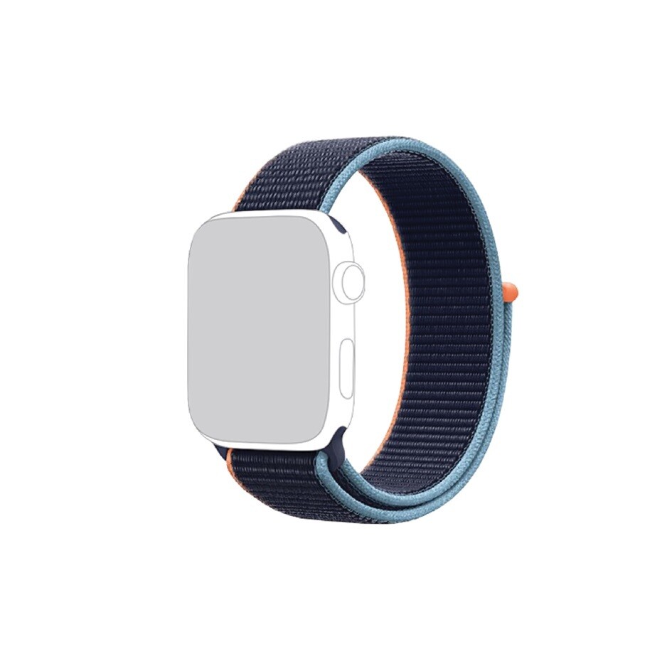 Blue and Orange Apple Watch strap