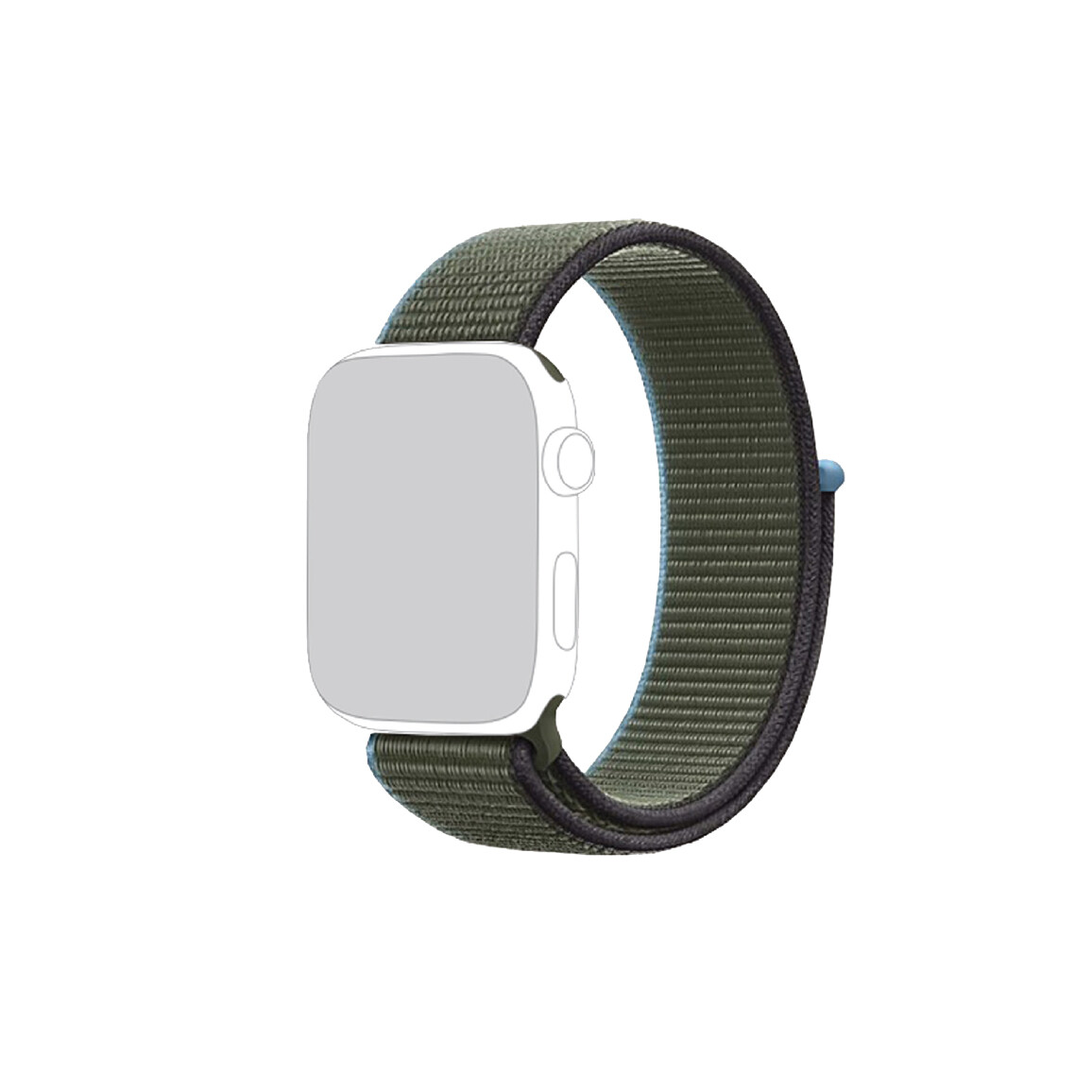 Green and Blue Apple Watch strap