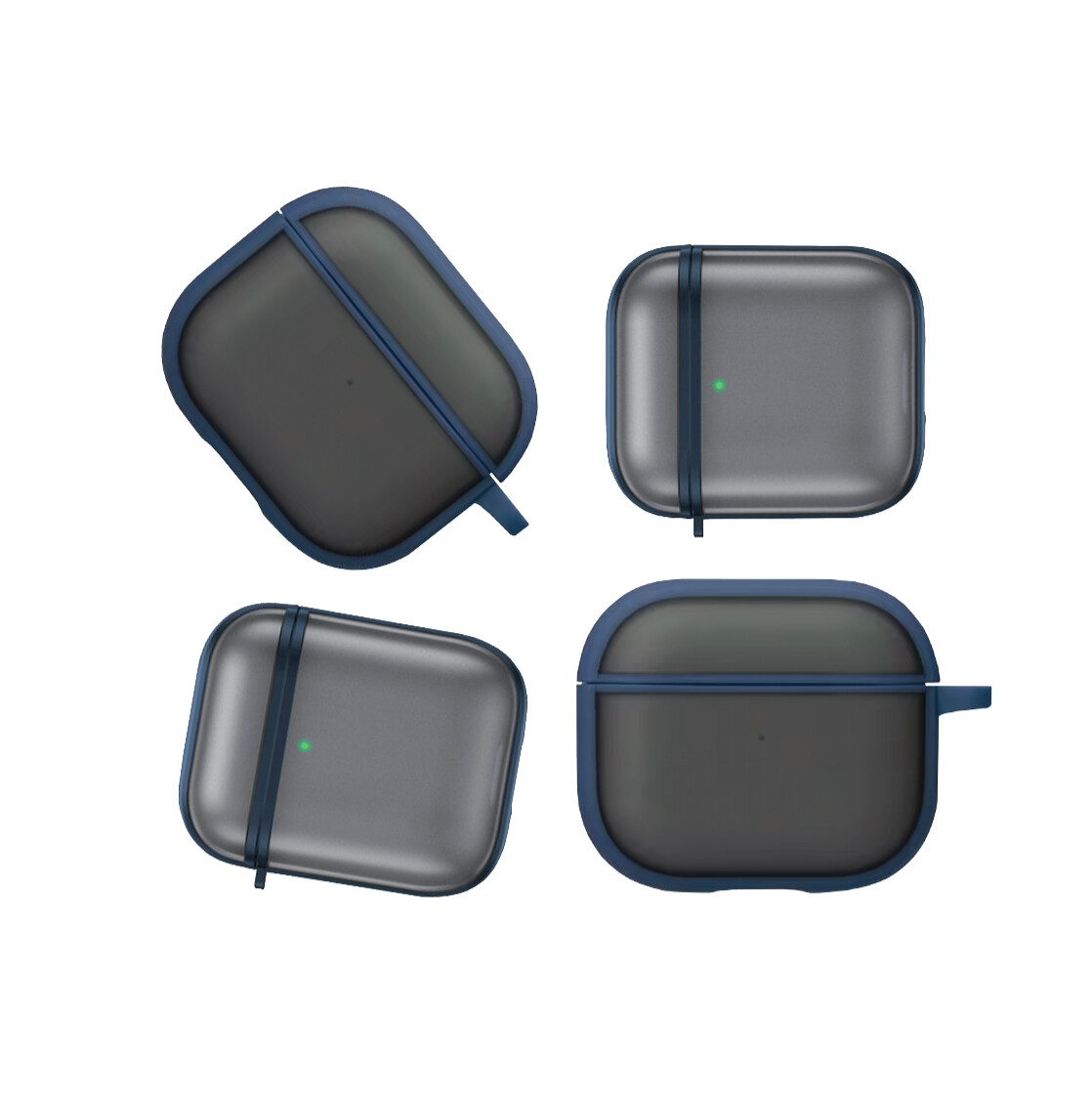 Frosted blue cover for Apple AirPods