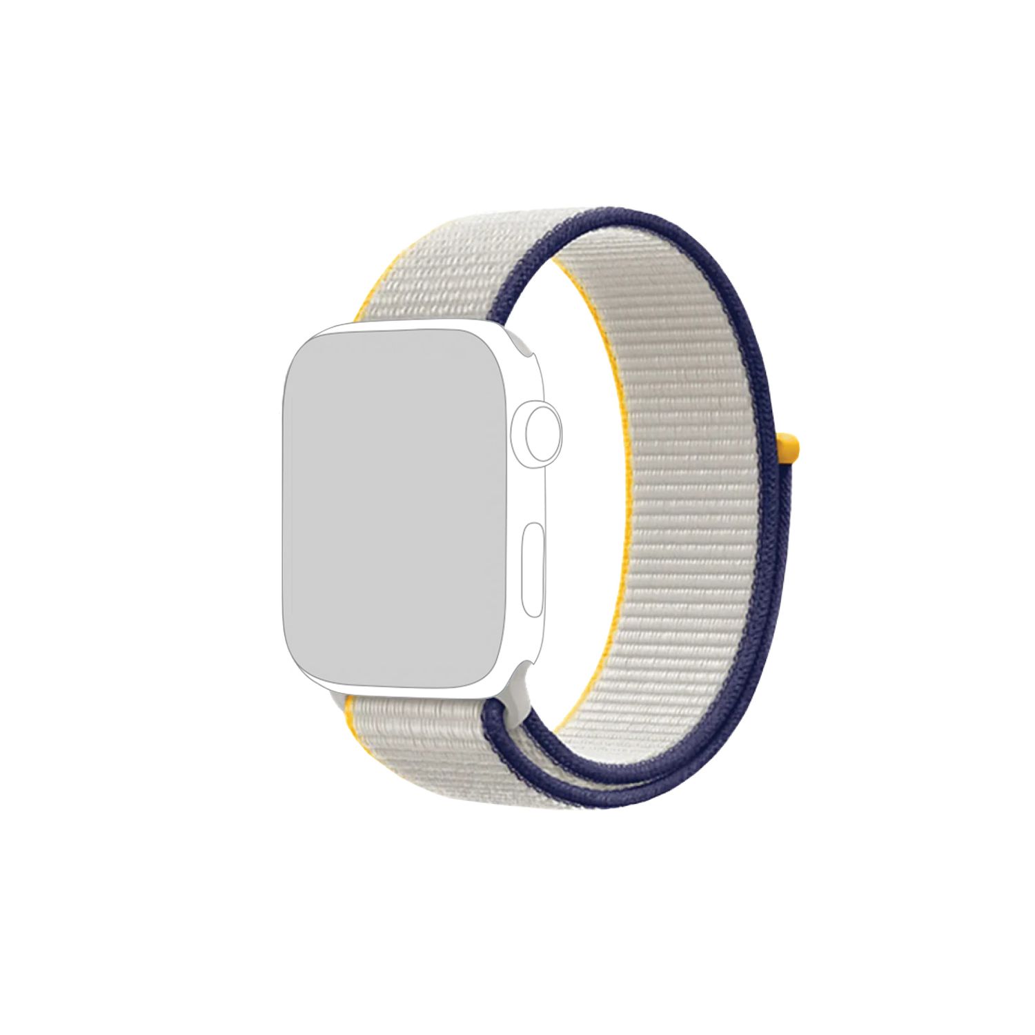 White Yellow Blue Apple Watch strap