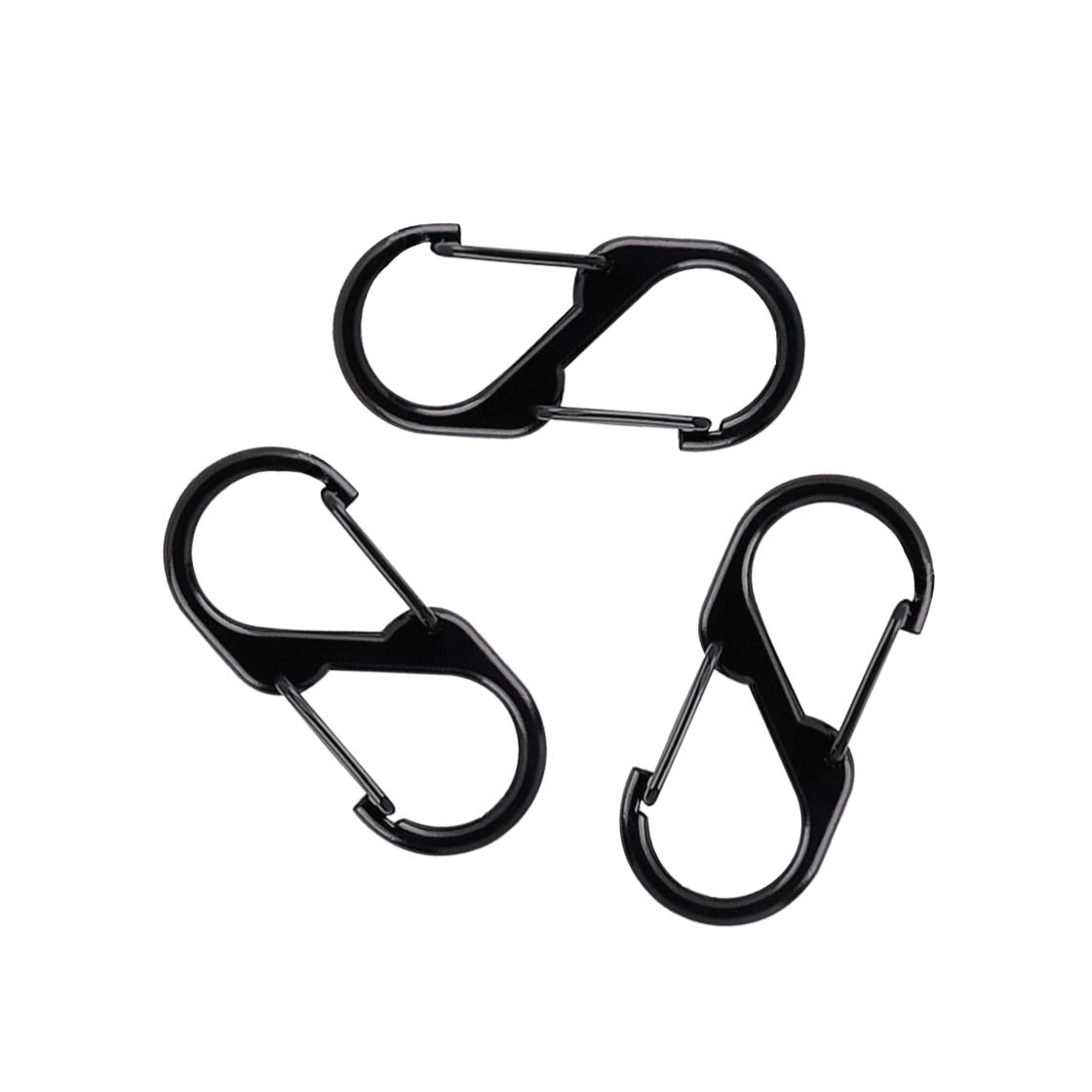 Carabiner Spring S -Clip  Black X3