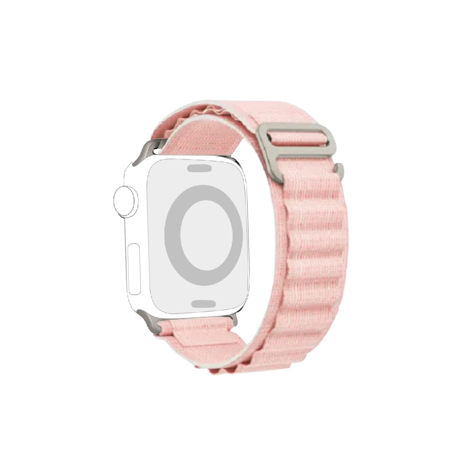 Pink Alpine loop style strap for Apple Watch