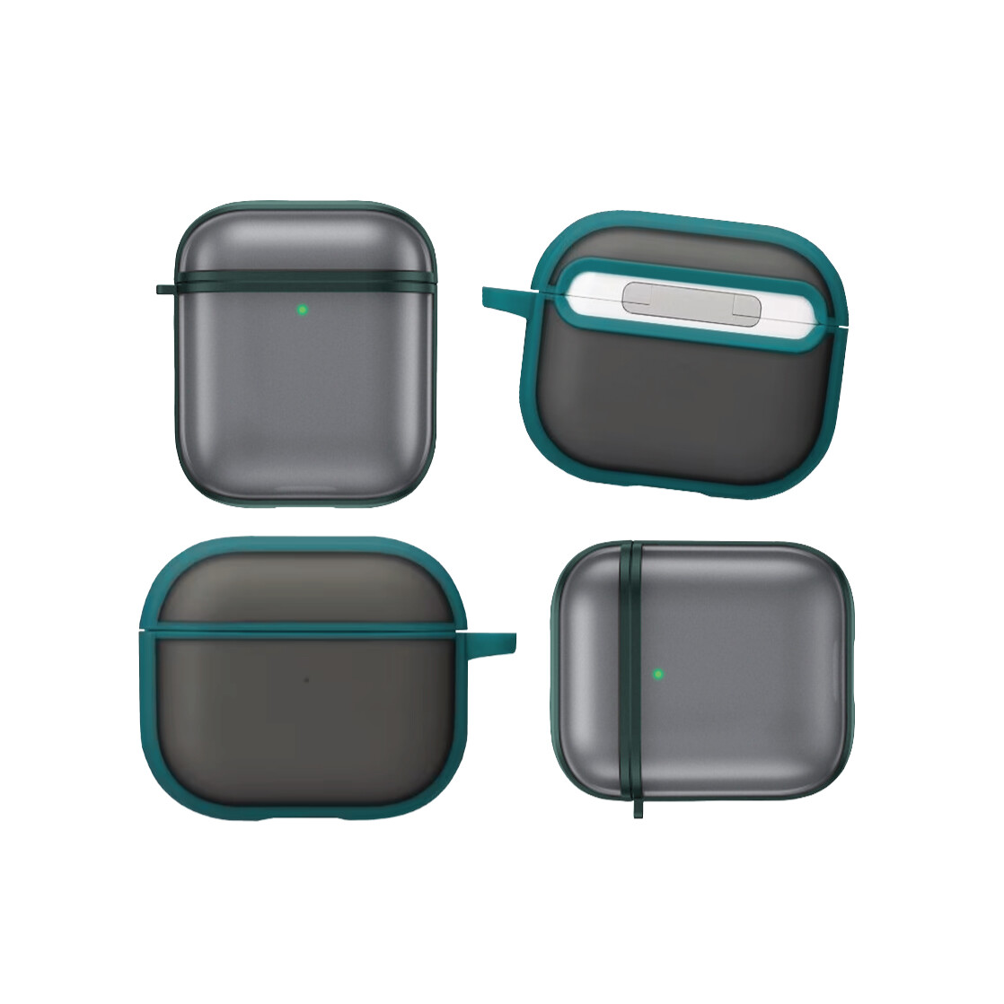 Frosted green cover for Apple AirPods