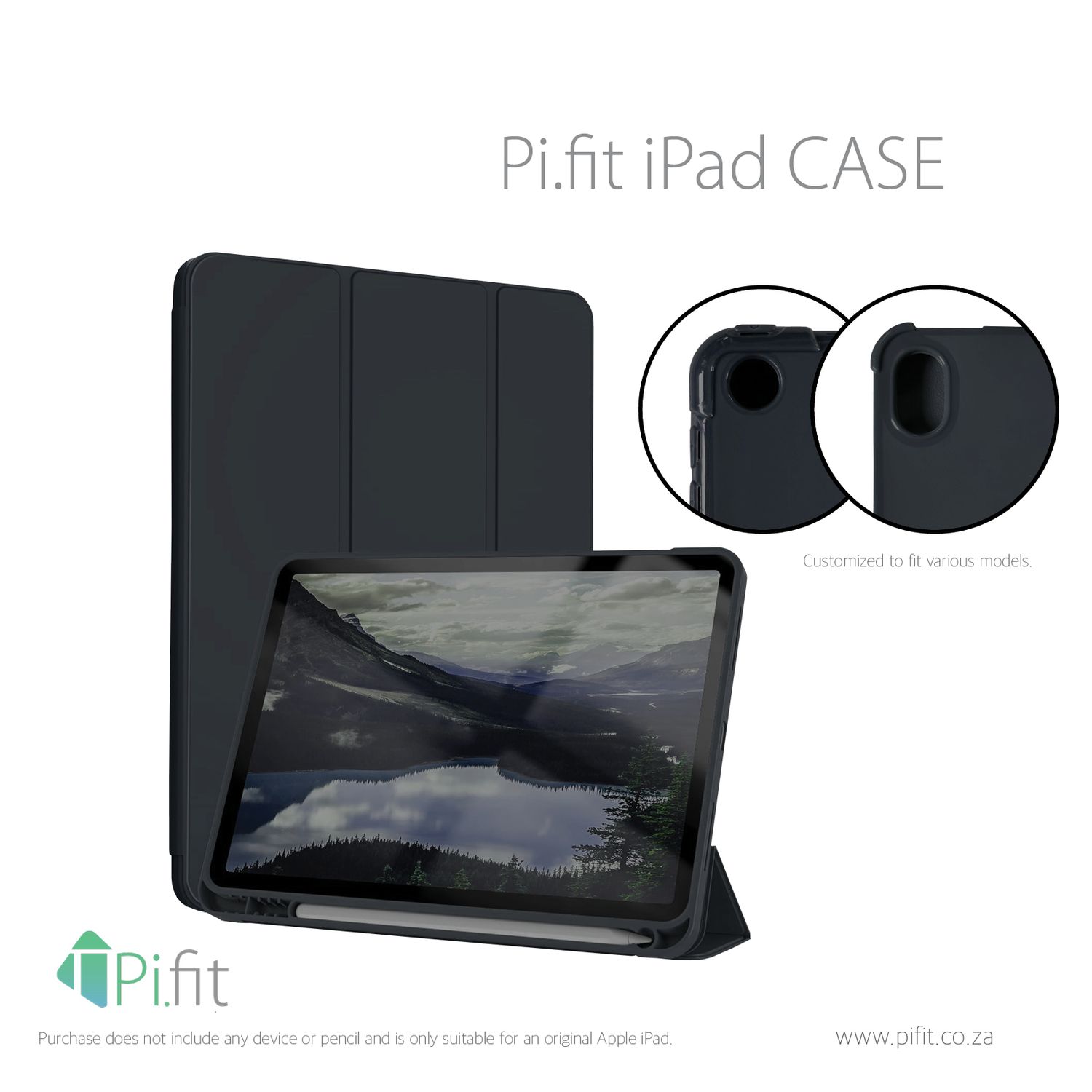 Black Flip Cover for iPad