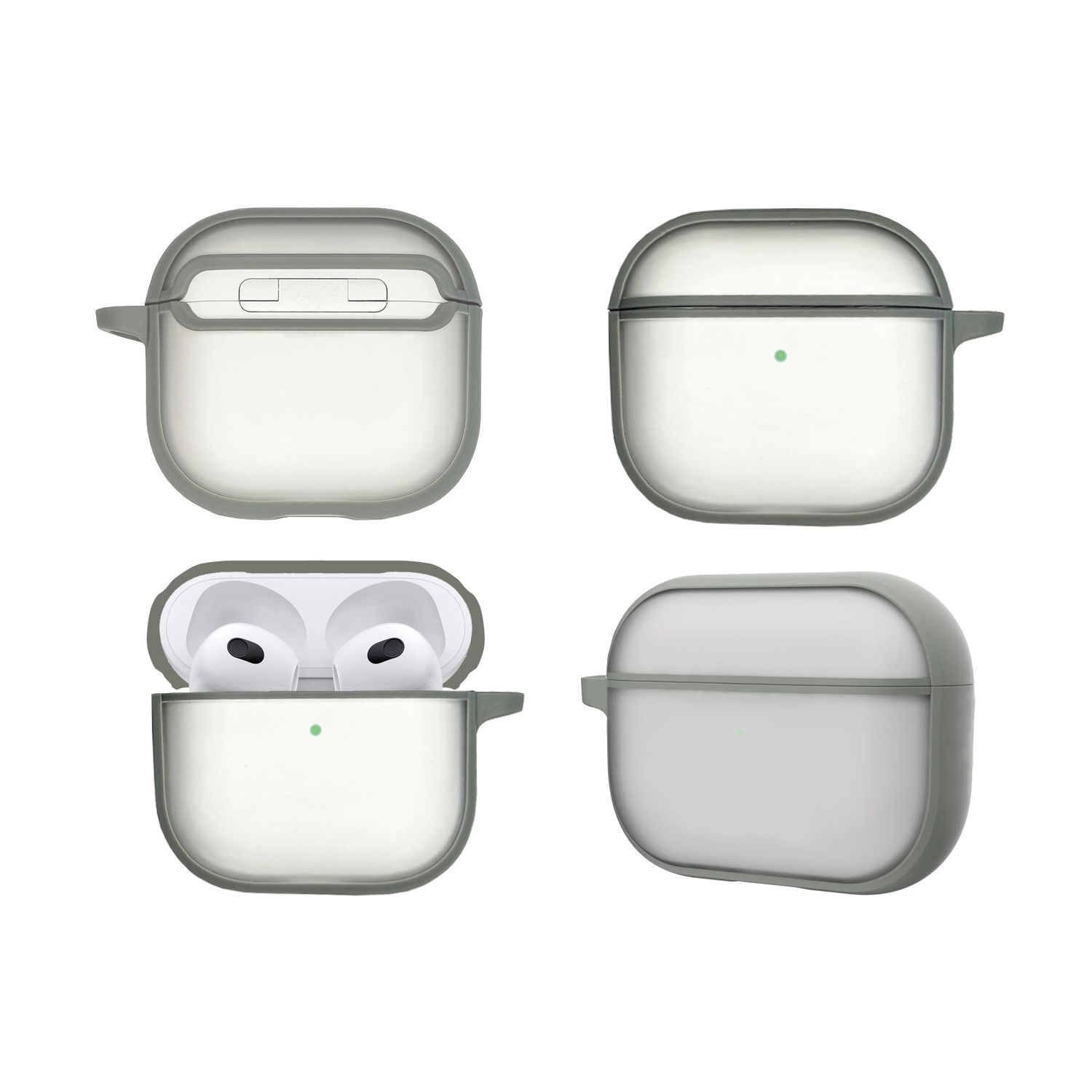 Frosted grey cover for Apple AirPods