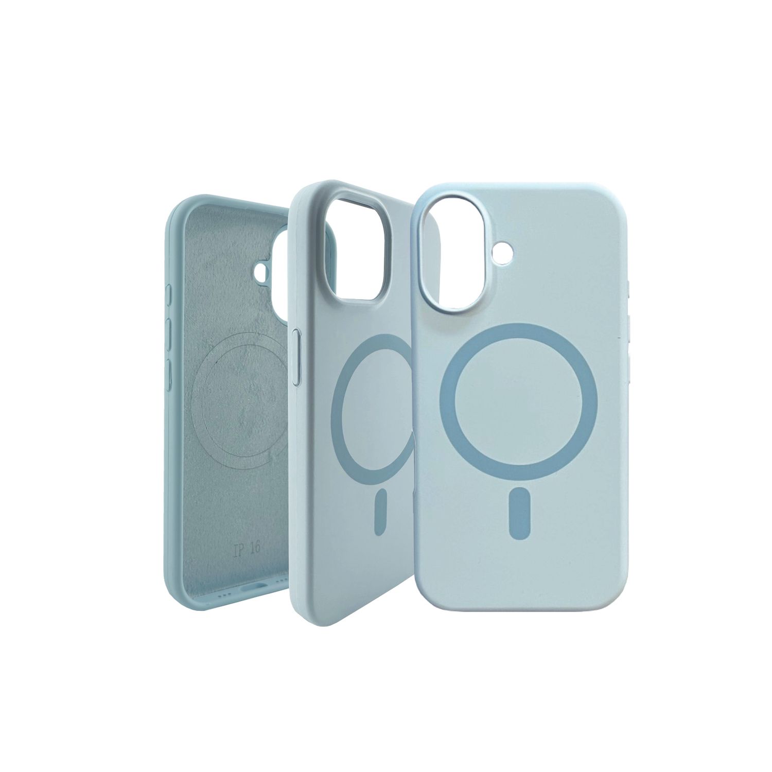 Silicon Light Blue MagSafe cover for Apple iPhone