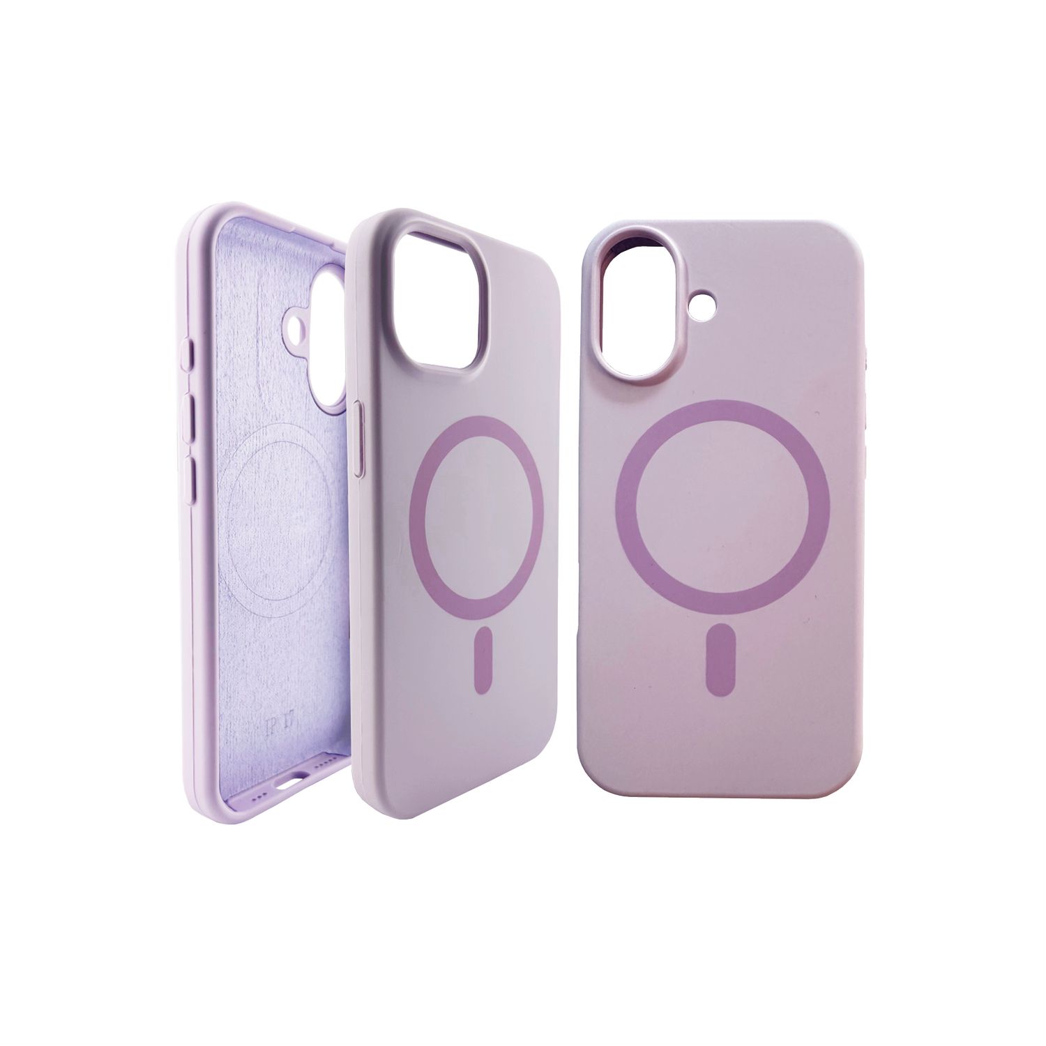Silicon Light Purple MagSafe cover for Apple iPhone