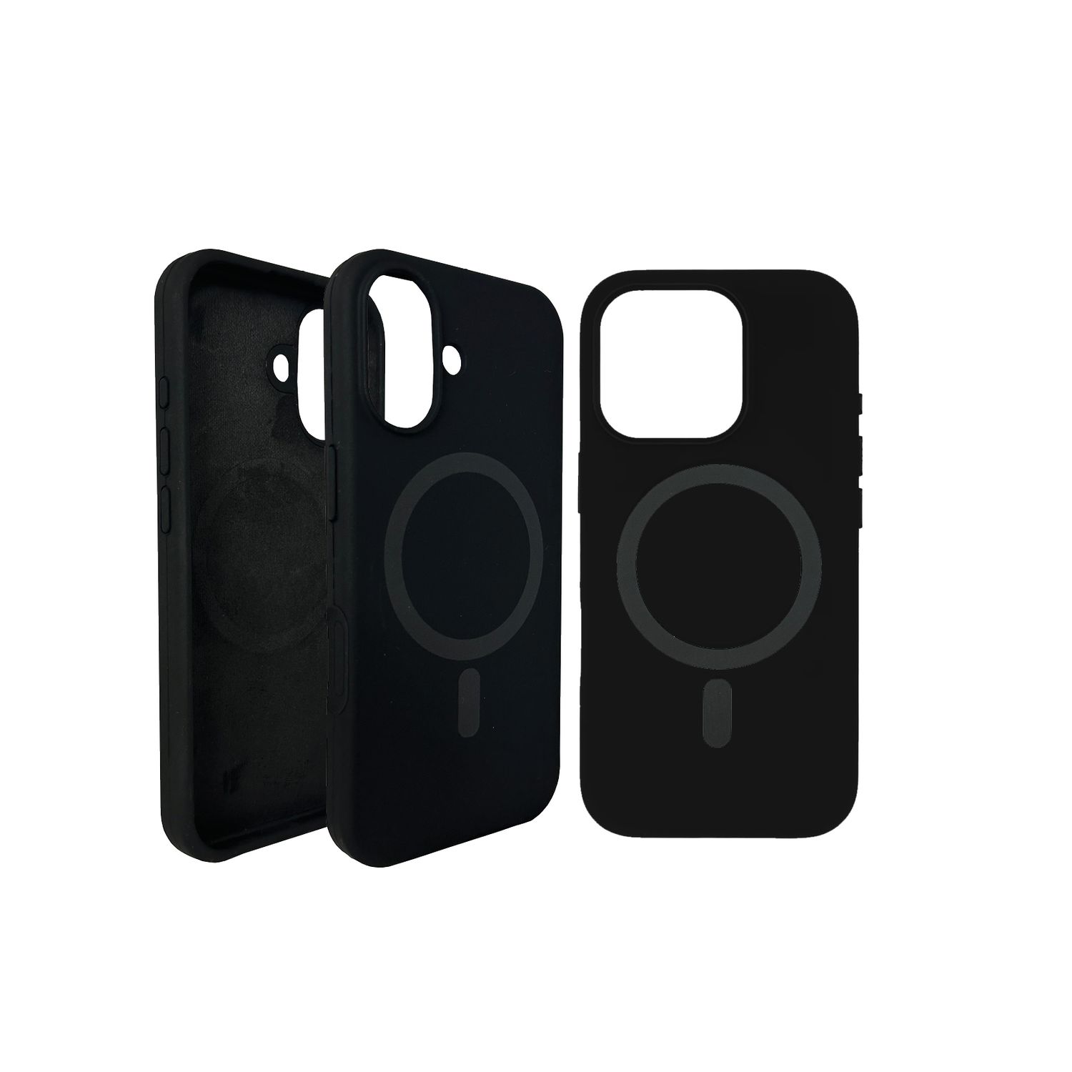 Silicon Black MagSafe cover for Apple iPhone