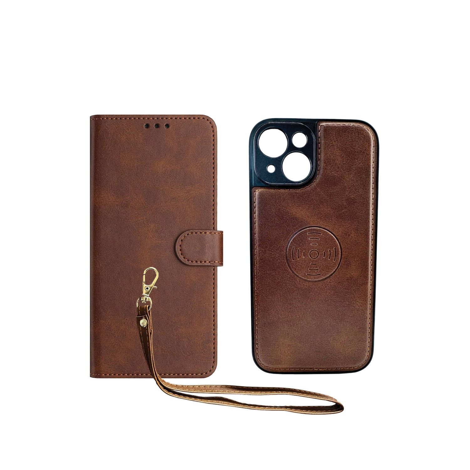 Case wallet Brown for for Apple iPhone