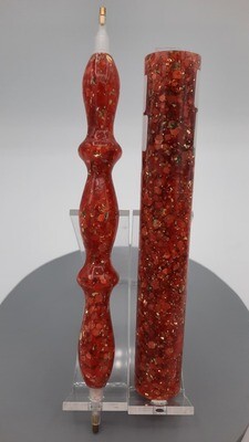 Foliage Glitters and Gold - Handcrafted Custom Diamond Painting Pen
