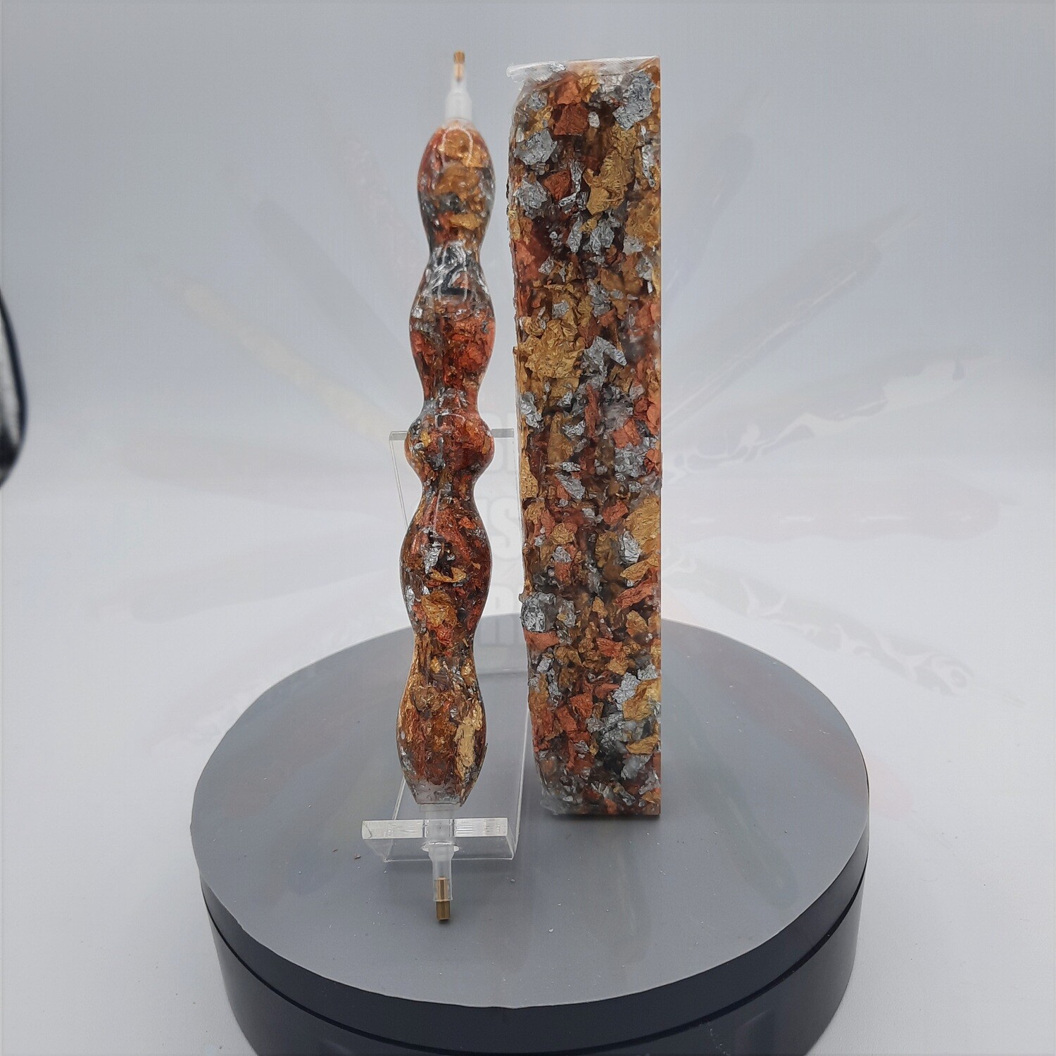 Gold, Silver, and Copper Leaf - Handcrafted Custom Diamond Painting Pen