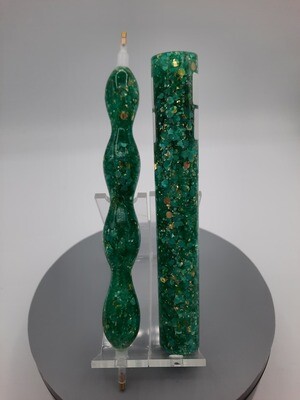 Jade Dragon Glitters and Gold - Handcrafted Custom Diamond Painting Pen