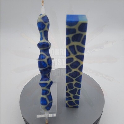 Cobalt Blue Giraffe - Handcrafted Custom Diamond Painting Pen