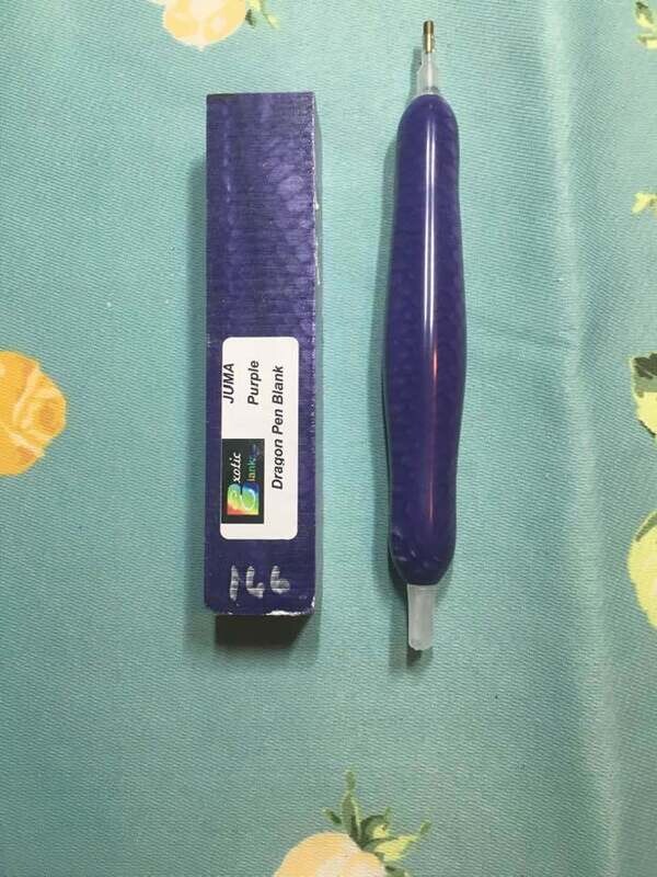 Juma Purple Dragon - Handcrafted Custom Diamond Painting Pen