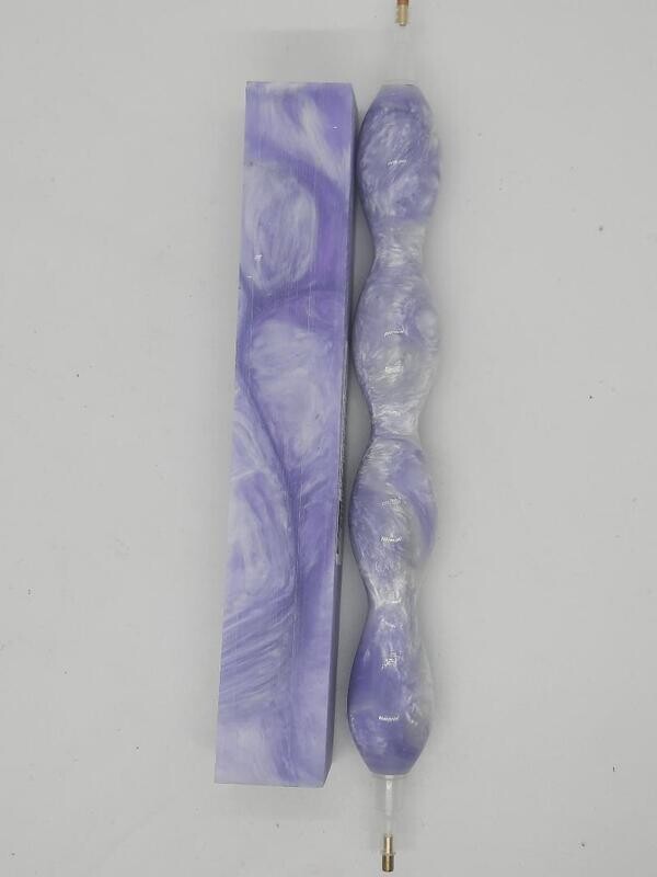 Lavender Mist Pearl Swirls - Handcrafted Custom Diamond Painting Pen