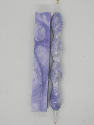 Lavender Mist Pearl Swirls - Handcrafted Custom Diamond Painting Pen