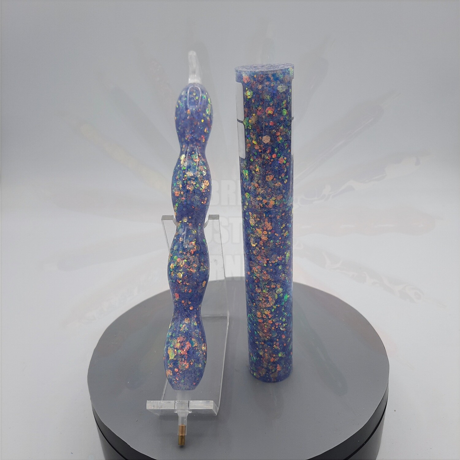 Lavender Fields Prismatic Glitter - Handcrafted Custom Diamond Painting Pen