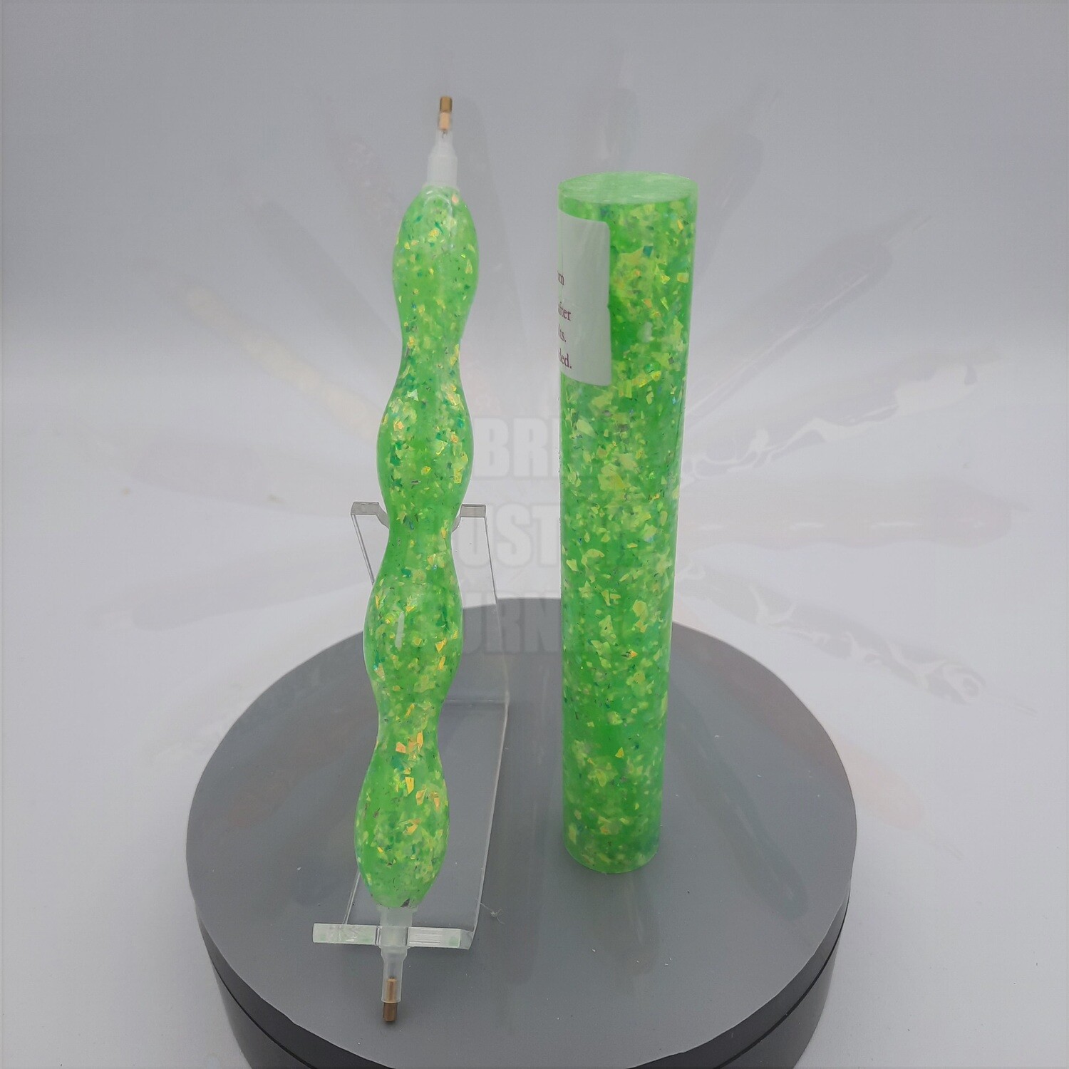 Kiwi Angel Wings Glitter - Handcrafted Custom Diamond Painting Pen