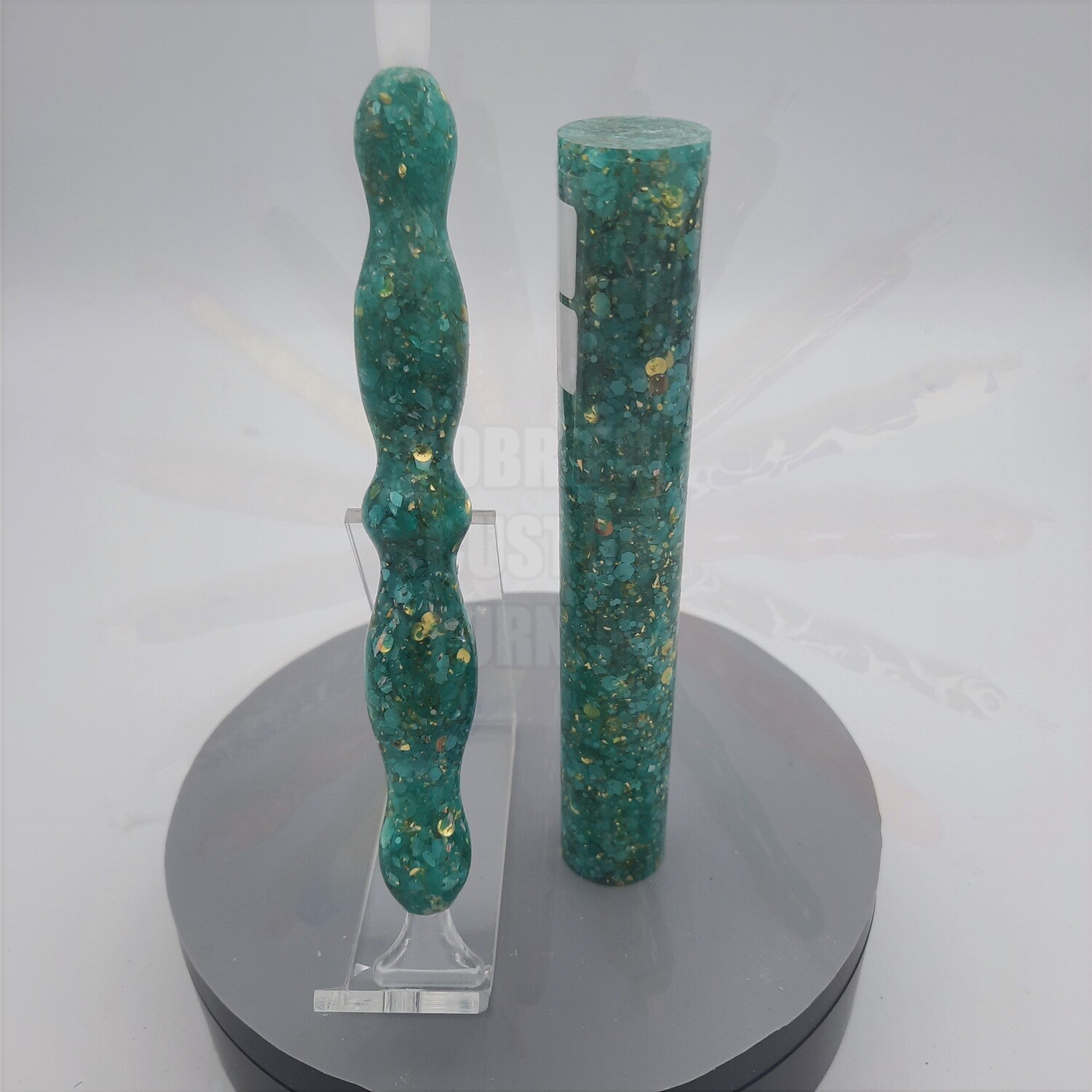 Jasmine Glitters and Gold - Handcrafted Custom Diamond Painting Pen