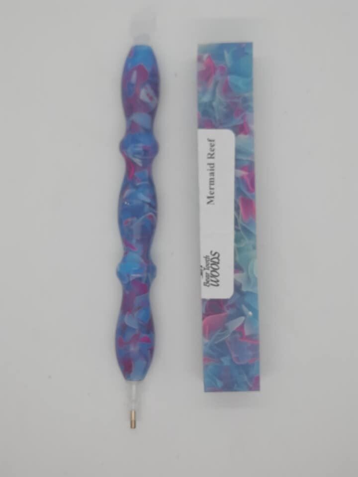 Mermaid Coral Reef - Handcrafted Custom Diamond Painting Pen