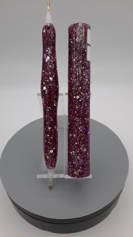 Merlot Chameleon Glitter - Handcrafted Custom Diamond Painting Pen