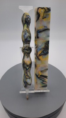 Mother of Pearl with Yellow - Handcrafted Custom Diamond Painting Pen