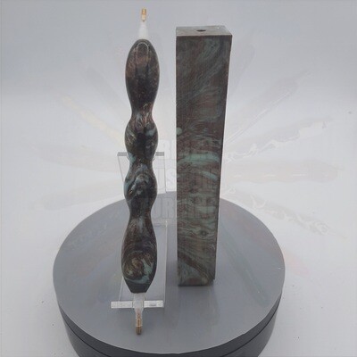 Chocolate Mint Lava Lamp - Handcrafted Custom Diamond Painting Pen