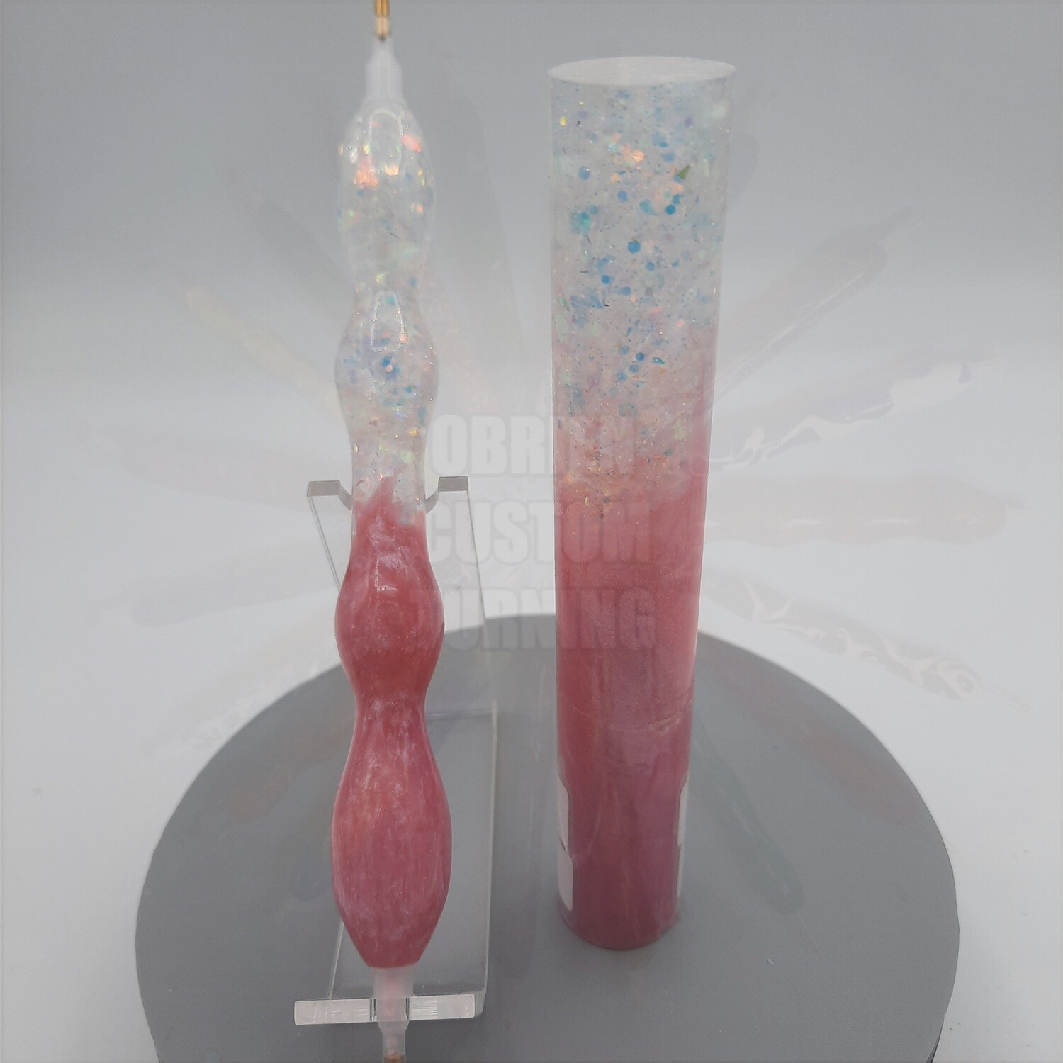 Mutations Pink / Vega Glitter - Handcrafted Custom Diamond Painting Pen