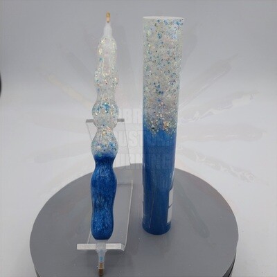 Mutations Blue / Vega Glitter - Handcrafted Custom Diamond Painting Pen