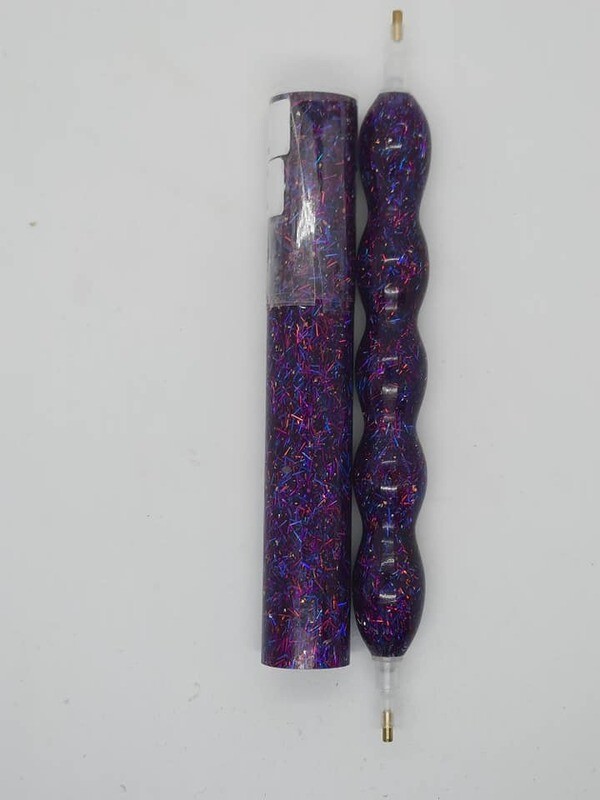 Night in Vegas Tinsel Glitter - Handcrafted Custom Diamond Painting Pen