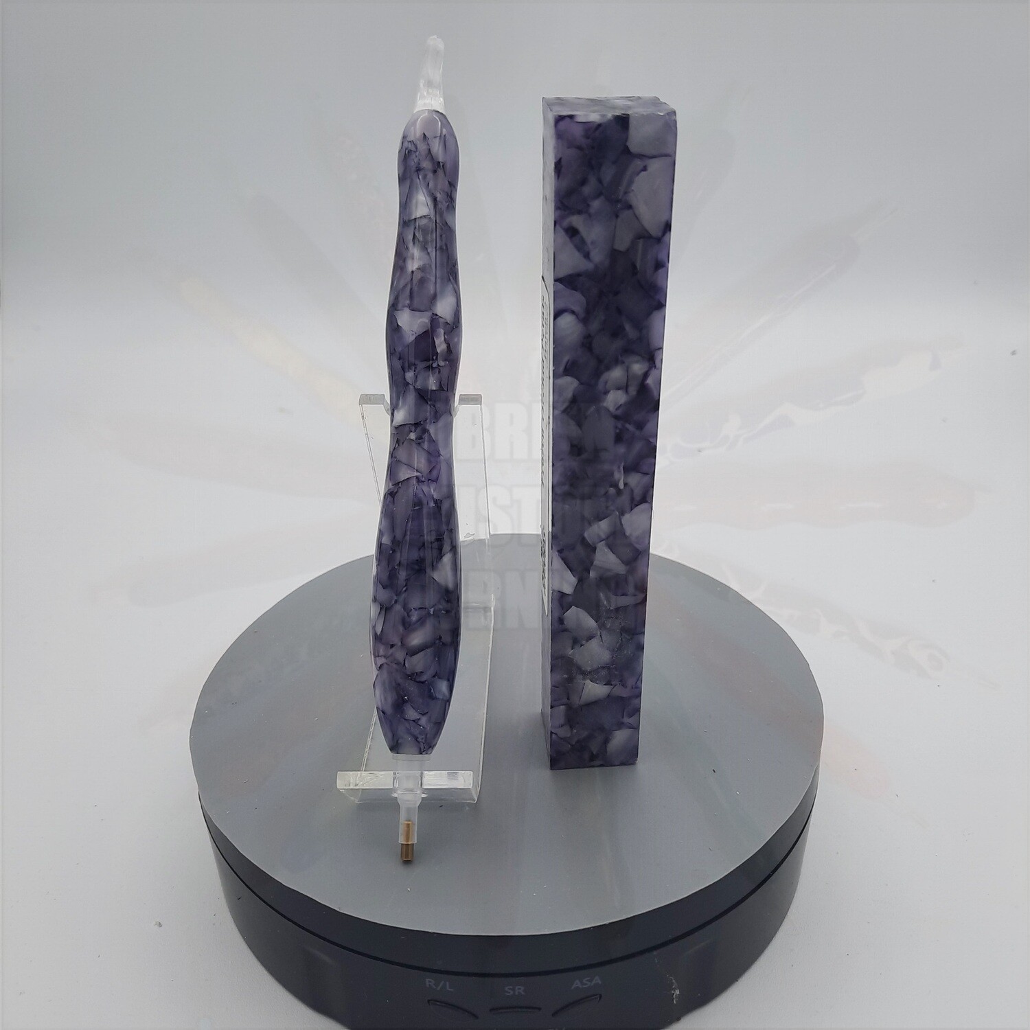 Frozen Orchid Petals - Handcrafted Custom Diamond Painting Pen