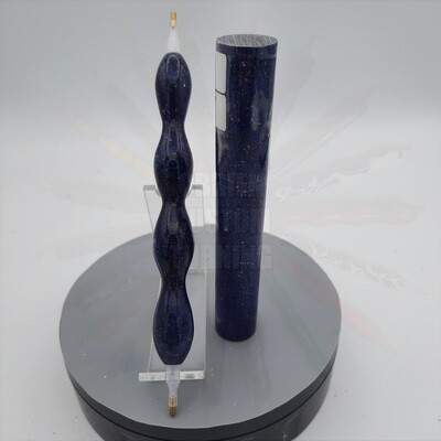 Midnight Blue Shimmer Glitter - Handcrafted Custom Diamond Painting Pen