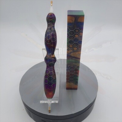 Clowning Around Honeycomb - Handcrafted Custom Diamond Painting Pen
