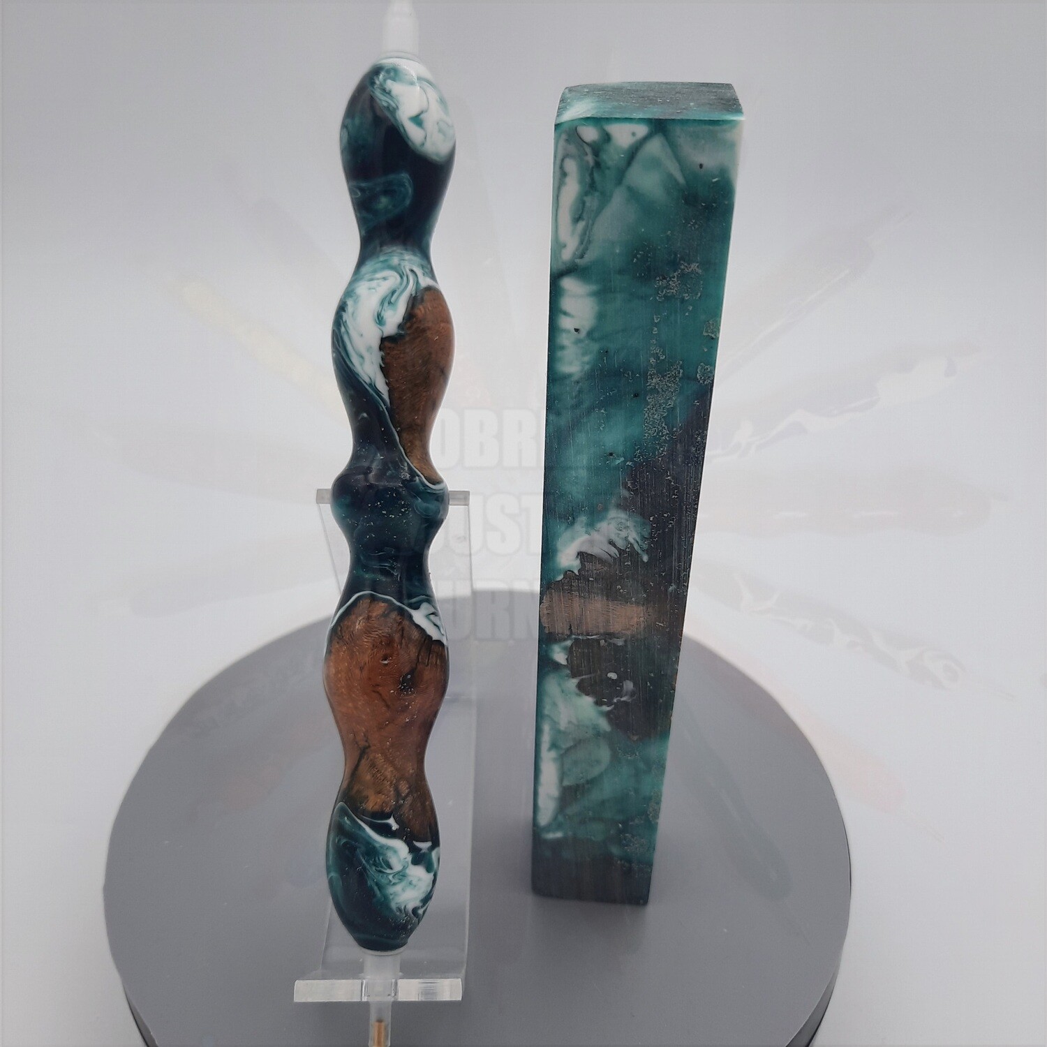 Ocean Green Grapevine - Handcrafted Custom Diamond Painting Pen