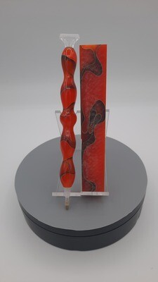 Orange and Black Swirl
